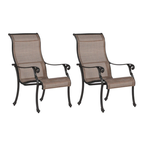 Sparta Sling With Aluminum Frame, All-Weather Furniture (2 pcs)