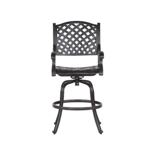 Sparta Bar Stool with Cushion, All-Weather Furniture, Set of 2
