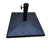 Resin Patio Umbrella Base: 42-Pound Square Freestanding Outdoor Umbrella Base with Locking Screw for 1.5" and 1.89" Pole