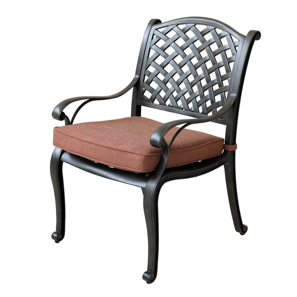 Sparta Modern Dining Arm Chair with Cushion
