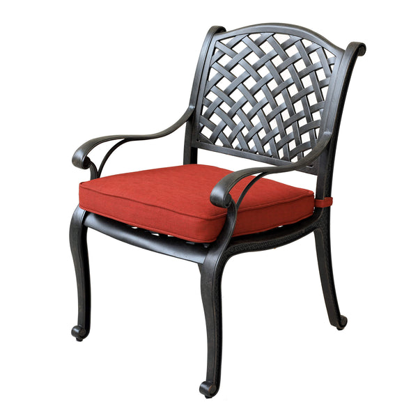 Sparta Modern Dining Arm Chair with Cushion