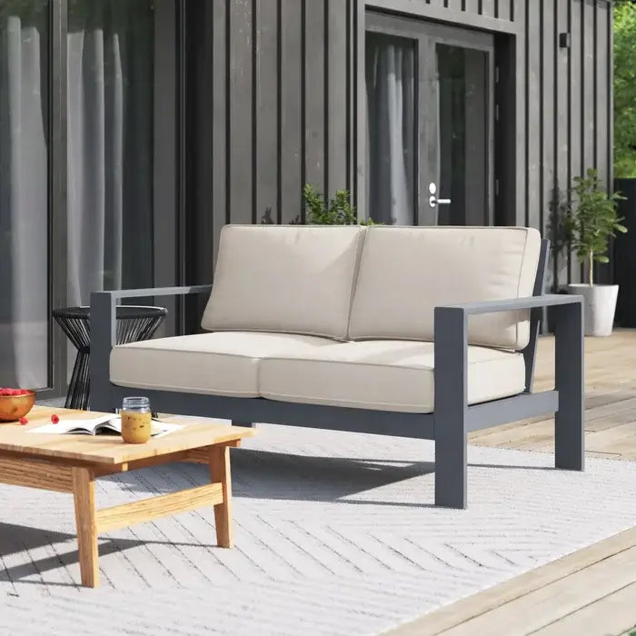 Marativa Premium Outdoor Patio Loveseat with Durable UV Resistant