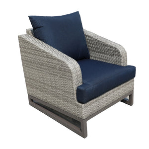 Outdoor Patio Furniture - 2x Wicker Chairs with Cushions
