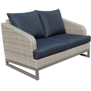 Outdoor Patio Furniture - Wicker Loveseat with Cushions