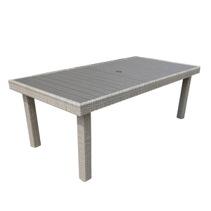 Outdoor Patio Furniture - Wicker Rectangular Dining Table