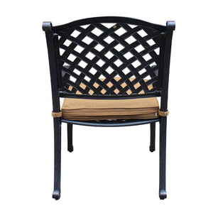 Manhattan Outdoor Dining Chair with Cushion: Weather-resistant, Rust-proof, Durable and Comfortable Patio chair for Garden and Outdoor Spaces