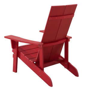 Lauderdale Outdoor Slat Back Plastic Wood Adirondack Chair: Durable, Weather Resistant Patio Chair for Decks, Backyards, Lawns, Poolside, Beaches
