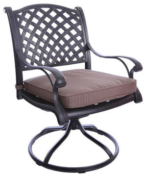 Sparta 8 Piece Outdoor Aluminum Dining Set with Cushions